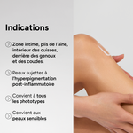 Anti-blemish cream for sensitive and intimate areas