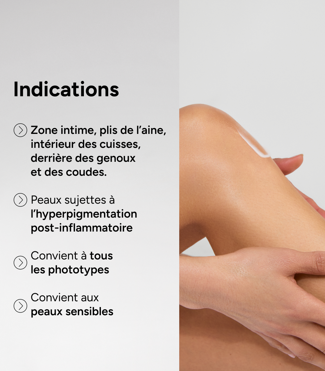 Anti-blemish cream for sensitive and intimate areas