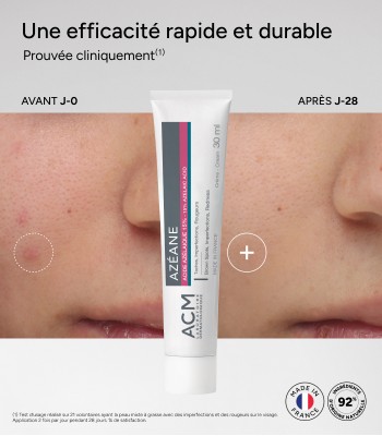 Crème Acide Azélaïque 15% Azéane : Hyperpigmentations, imperfections, rougeurs